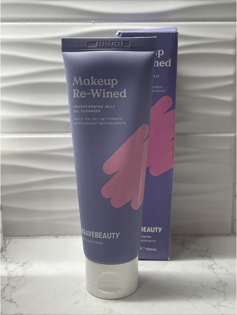 Krave Beauty Makeup Re-Wined Transforming Jelly Oil Cleanser 3.40oz - NEW